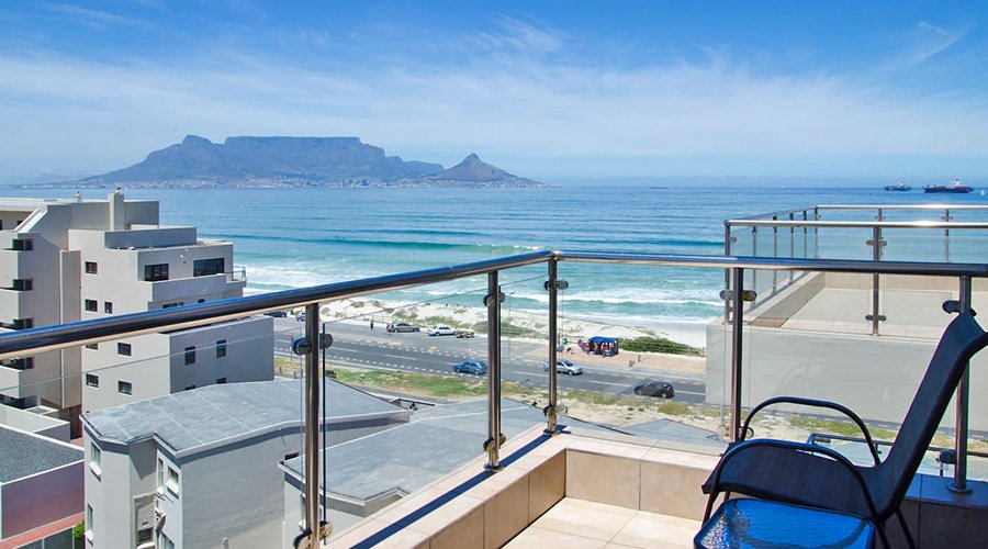 Ocean-facing balcony