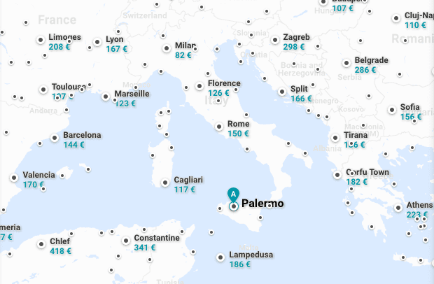 Flight map