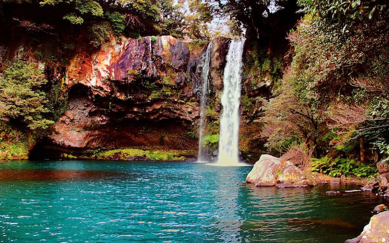 Jeju waterfall