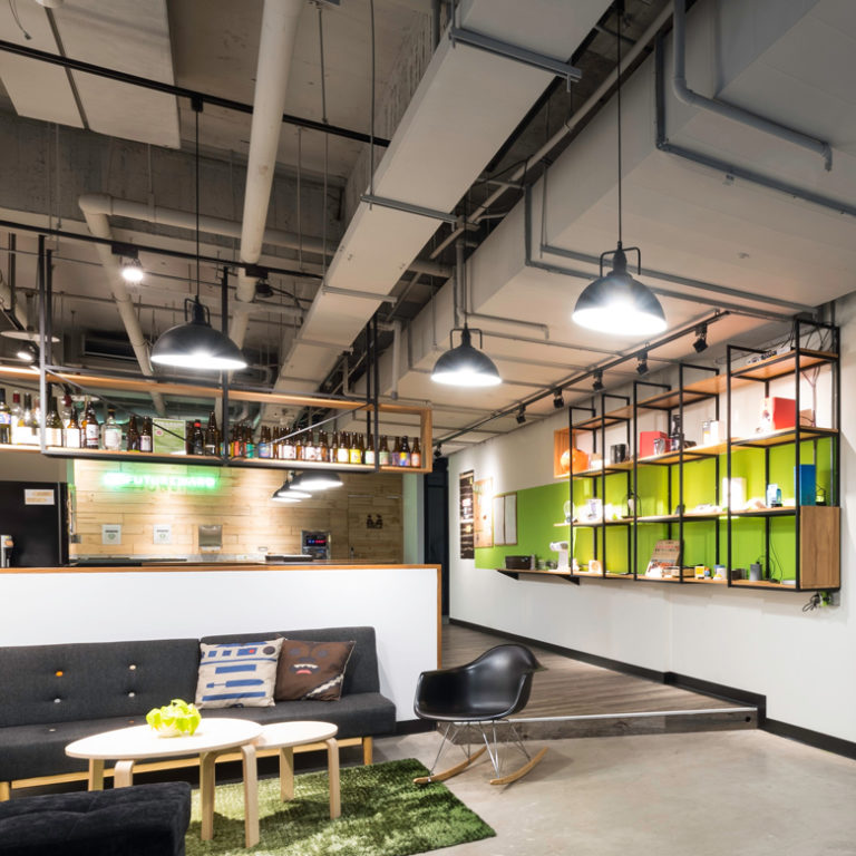 Open floor coworking space in Taipei, Taiwan