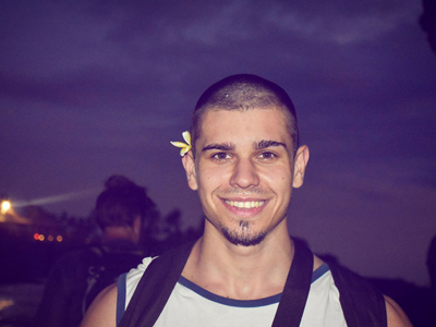 Hacker Paradise head of finance at a cultural event in Ubud, Bali, Indonesia