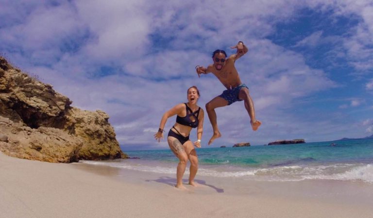 remote workers enjoy the beach